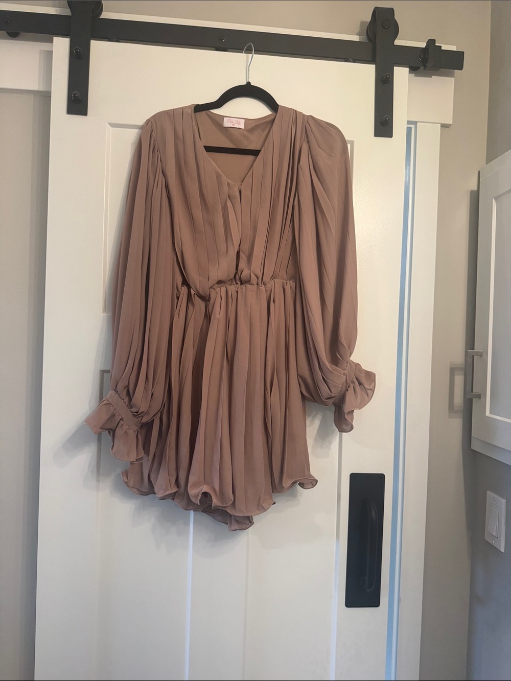 Pink Lily Dusty Mauve Pleated Romper (worn once)